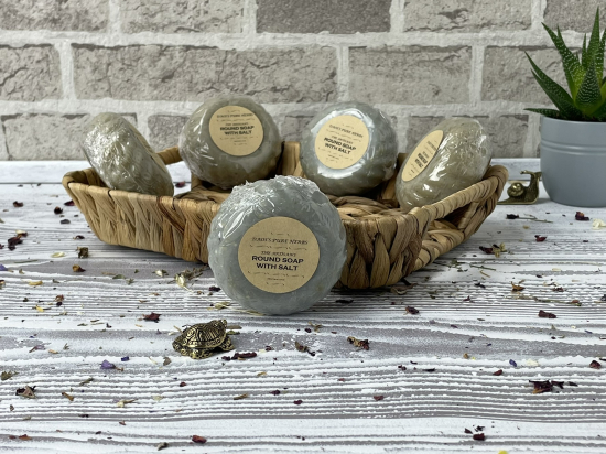 THE ARTISAN'S ROUND SOAP WITH SALT