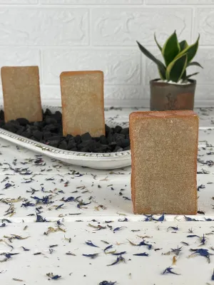 Coconut classic soap with golden mica