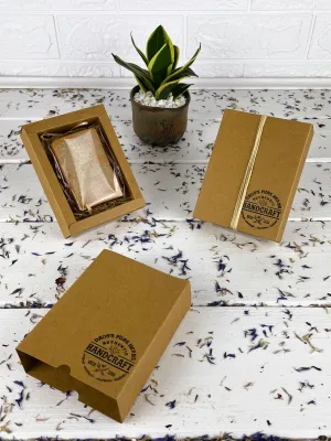 Coconut classic soap with golden mica