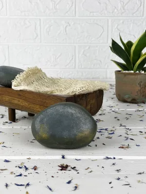 Light charcoal stone soap