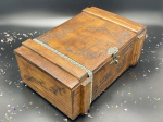 LARGE WOODEN STORAGE  BOX -HAZELNUT 1