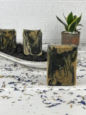 Charcoal and resin classic soap