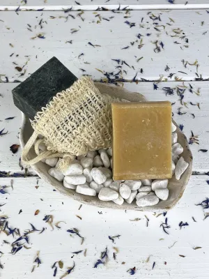 Coconut, olive & carbon classic soap set