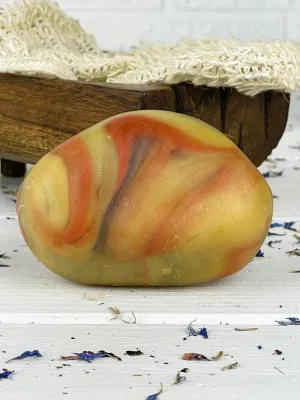 Red clay stone soap