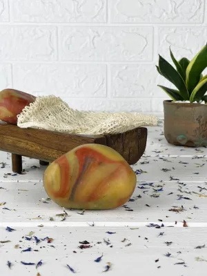 Red clay stone soap