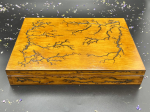 LARGE WOODEN  JEWELRY  BOX-OAK