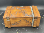 LARGE WOODEN  STORAGE BOX -HAZELNUT 2