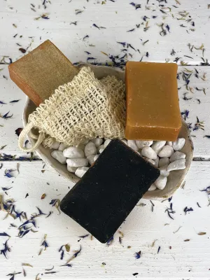 Golden mica classic soap trio set