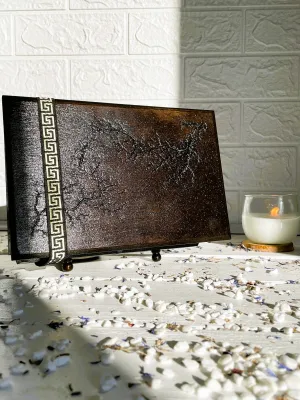 2-drawer Lichtenberg wooden jewelry box with dark wenge and hazelnut finish