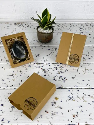 Charcoal stone soap
