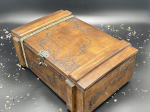 LARGE WOODEN STORAGE  BOX -HAZELNUT 1