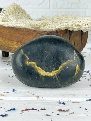 Charcoal stone soap