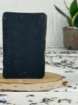 Black classic soap with golden mica