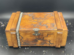 LARGE WOODEN  STORAGE BOX -HAZELNUT 2