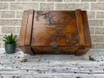 THE ARTISAN'S LARGE WOODEN  STORAGE BOX -HAZELNUT 2