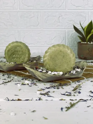 White clay round soap