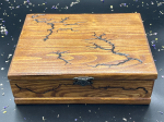 WOODEN JEWELRY BOX-HAZELNUT