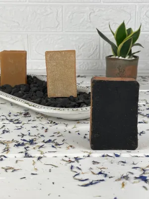 Golden mica classic soap trio set