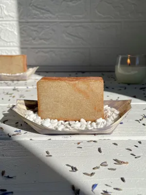 Coconut classic soap with golden mica