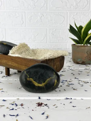 Charcoal stone soap