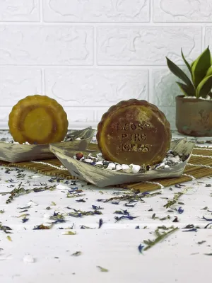 Red clay round soap