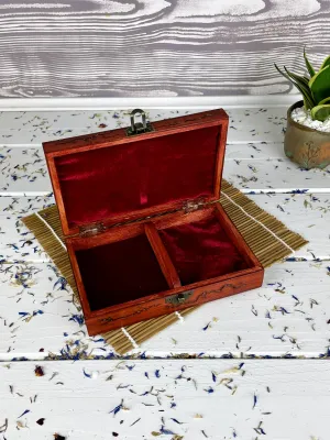Lichtenberg wooden jewelry box with rose and wenge finish