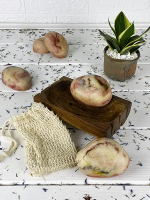 White clay & honey stone soap