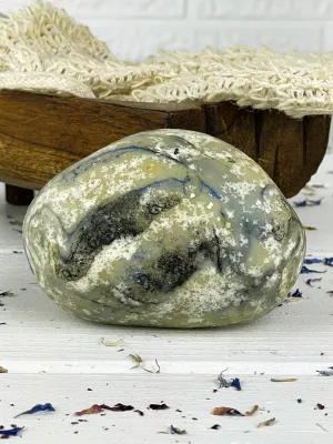 Salt stone soap