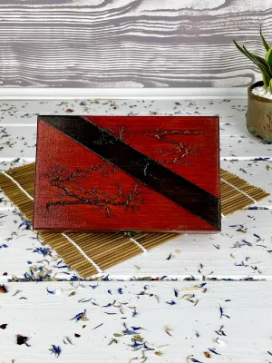 Lichtenberg wooden jewelry box with rose and wenge finish