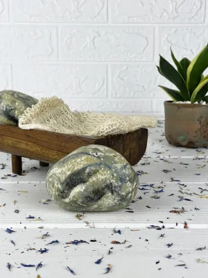 Salt stone soap