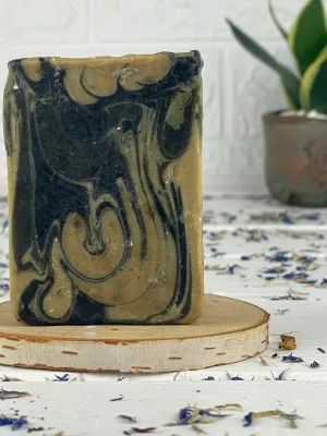 Charcoal and resin classic soap