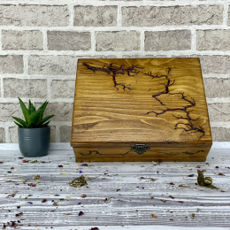 THE ARTISAN'S WOODEN JEWELRY BOX-WALNUT