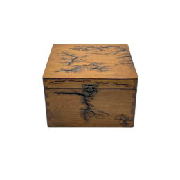 SQUARE WOODEN STORAGE BOX