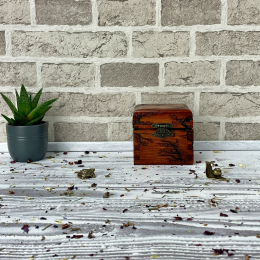 AUFBEWAHRUNGSBOX AUS HOLZ - KASTANIE