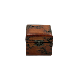 WOODEN  STORAGE BOX-CHESTNUT