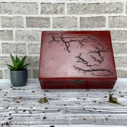 THE ARTISAN'S WOODEN JEWELRY BOX-MAHOGANY
