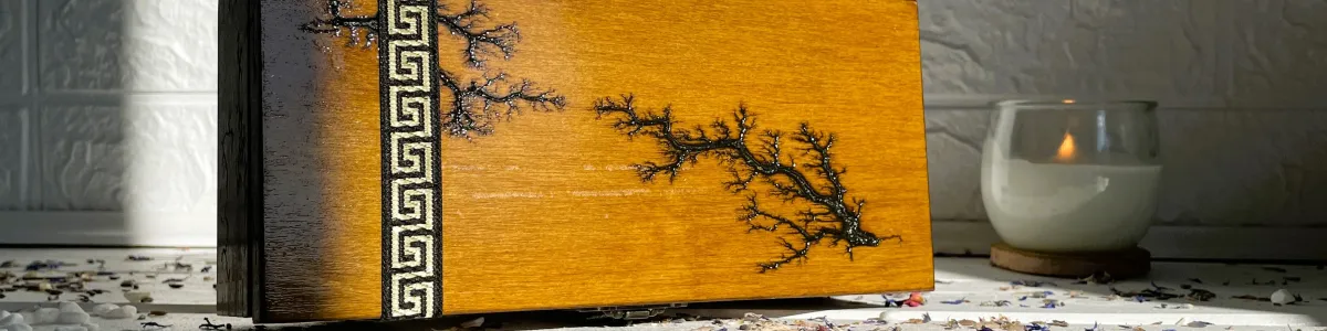 • Unique wooden tea boxes